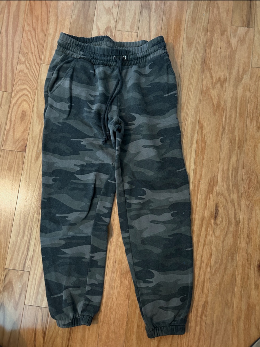Camo Jogger Pants - Dark Green/Black